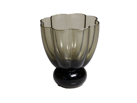 Glas Flower Bomb zwart