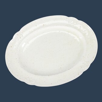 Seance Beige oval plate 37,5 x 28 cm