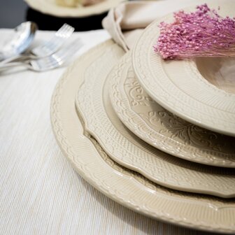 Skalistos plate 28 cm soft beige