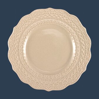 Skalistos plate 28 cm soft beige