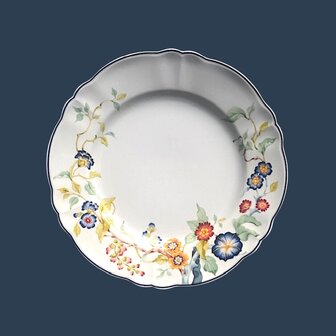 Florentius plate 20,5 cm blue
