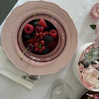 Skalistos plate 28 cm pink