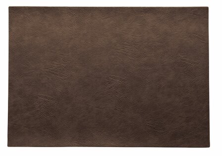 Asa Vegan Leather Nougat rectangular placemat