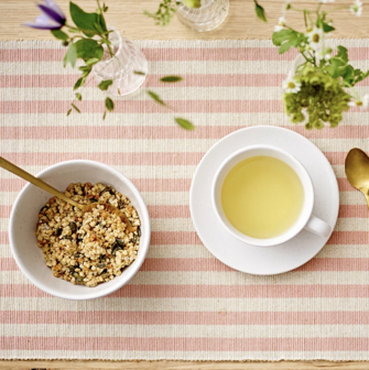 Rose Stripe placemat