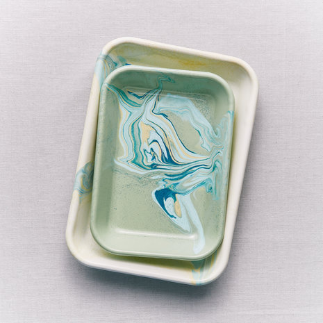 'Marble' tray mint 21cm