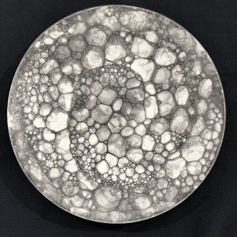 Bubble plate 27,5 cm black