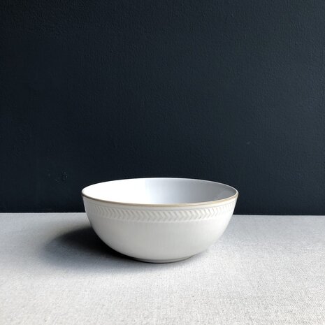 Natural Canvas bowl text 16 cm [SALE]