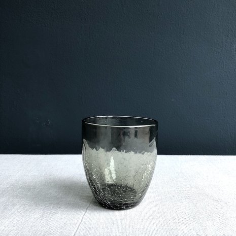 Grey Crackle glass 25 cl