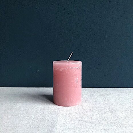 Kaars Branded 10cm roze