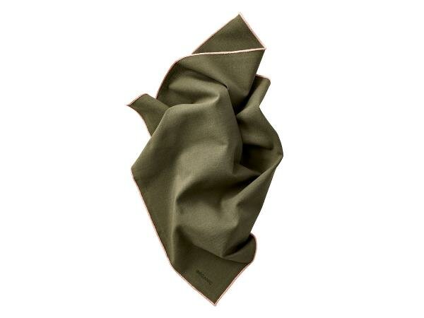 Olive/Pink napkin (2 pc)