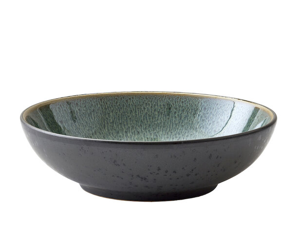 Bitz Black/Green pasta bowl