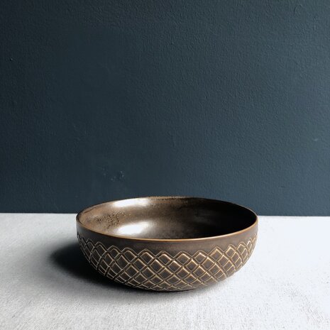Brass Diamond Copper bowl [RENTAL]