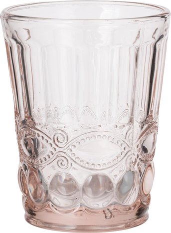 Waterglas Solange roze