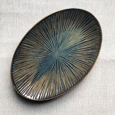 Forest oval plate 