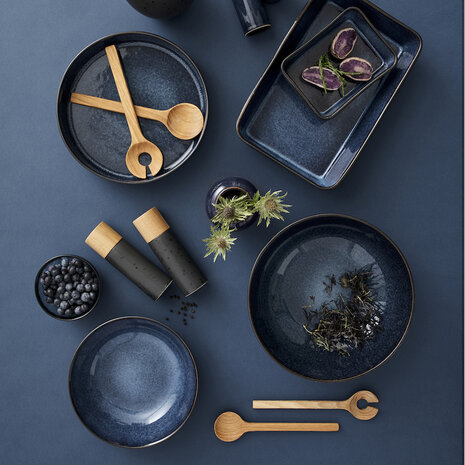 Bitz Black/Blue plate 17 cm