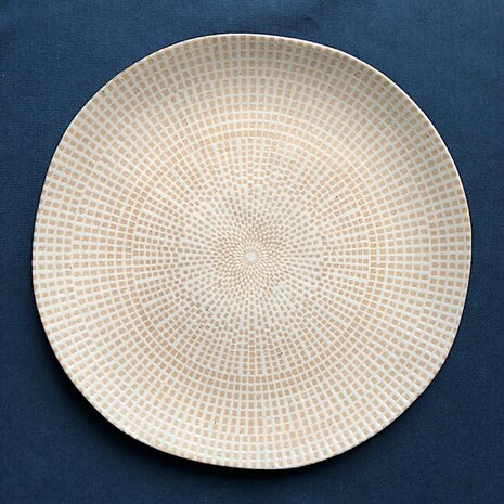 Almond Mosaic plate 21 cm