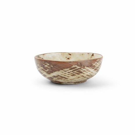 Brown Brush bowl 9 cm