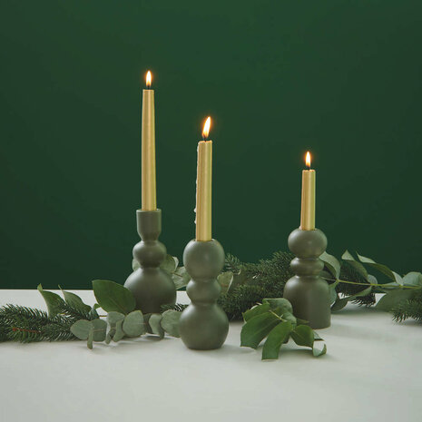 Como candle holder green 13 cm