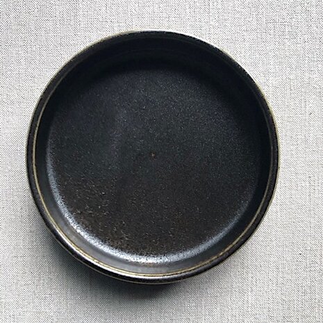 Black Ceres plate 13,5xH3 cm