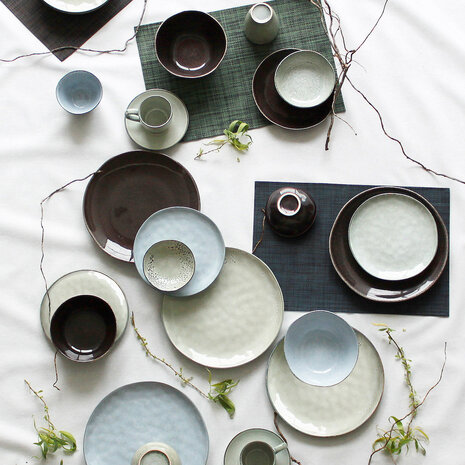 Green Artisan plate 27 cm