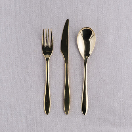 Gioia Gold dessert spoon [RENTAL]