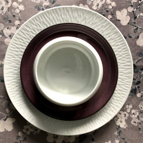 Dessert plate Bitz black/lilac [RENTAL]