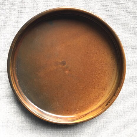 Escura side plate brown 13 cm [RENTAL]