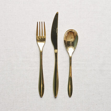 Gioia Gold table fork [RENTAL]