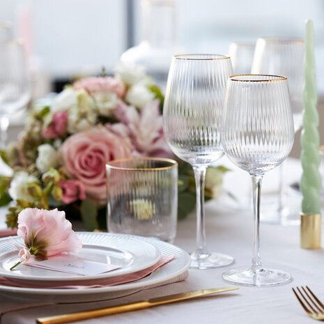 Palermo Gold wine glass 40cl