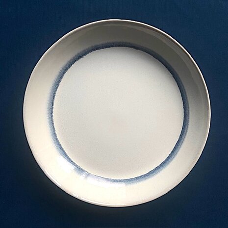 Stripes deep plate blue 23,5 cm
