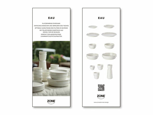 Eau plate 16 cm