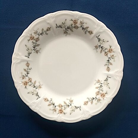 Bord Retro Flower 20,5 cm