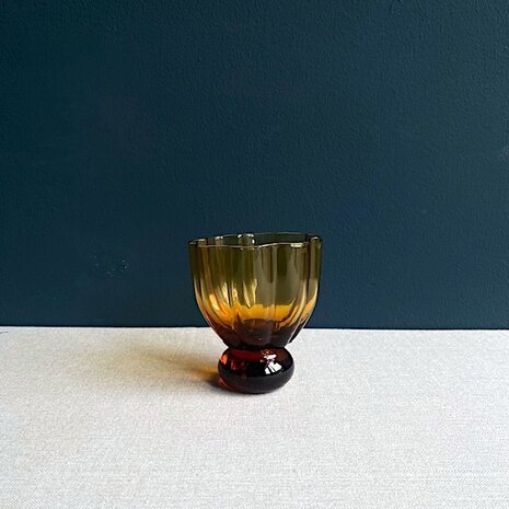 Glas Flower Bomb Oker
