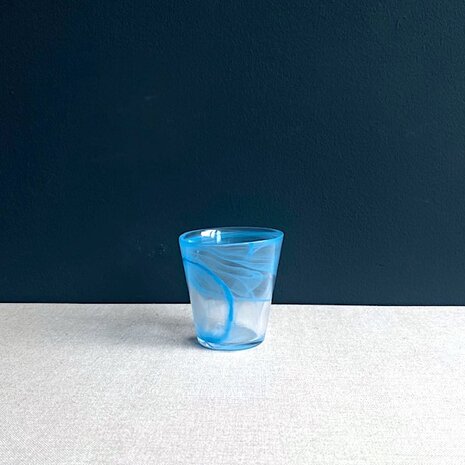 Glas Zephyrus blauw
