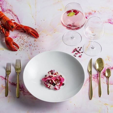 Gioia Gold table knife [RENTAL]