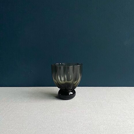 Glas Flower Bomb zwart