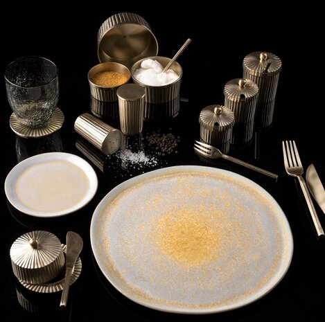 Bord Gold Glister 28 cm [VERHUUR]