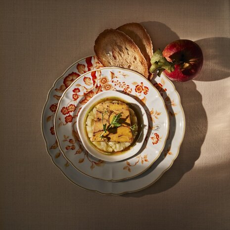 Florentius plate 26,5 cm orange [RENTAL]