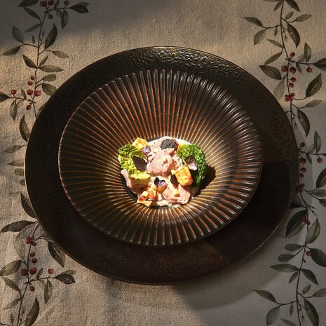 Bord diep Brass Silver 20,5 cm [VERHUUR]