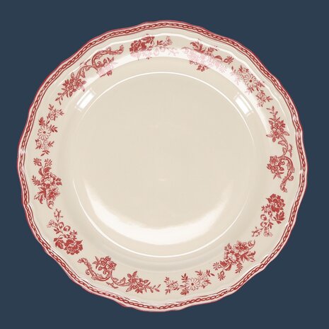 Cyril Burgundy plate 27 cm