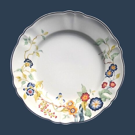 Florentius plate 26,5 cm blue
