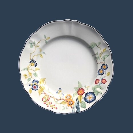 Florentius plate 20,5 cm blue