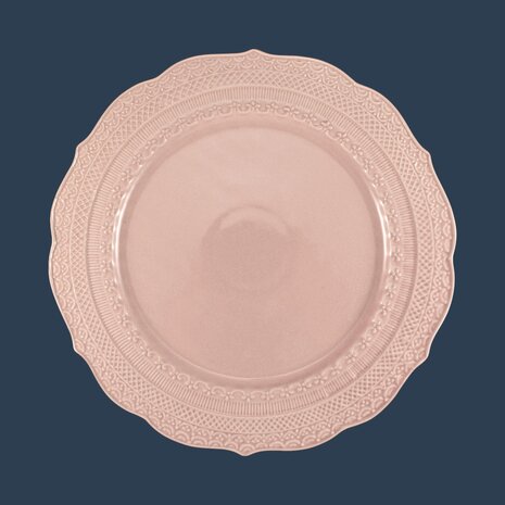 Skalistos plate 28 cm pink [RENTAL]