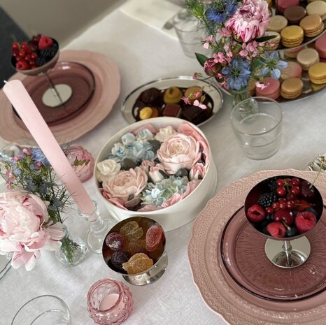 Skalistos plate 28 cm pink