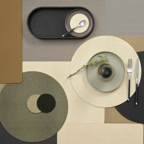 Sisal Optic Rough Nori placemat