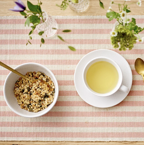 Rose Stripe placemat