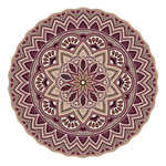 Placemat Mandala 3 rood