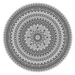 Placemat Mandala 2 grey
