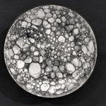 Bubble deep plate 21 cm black