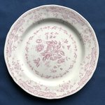 Schaal rond Rose roze